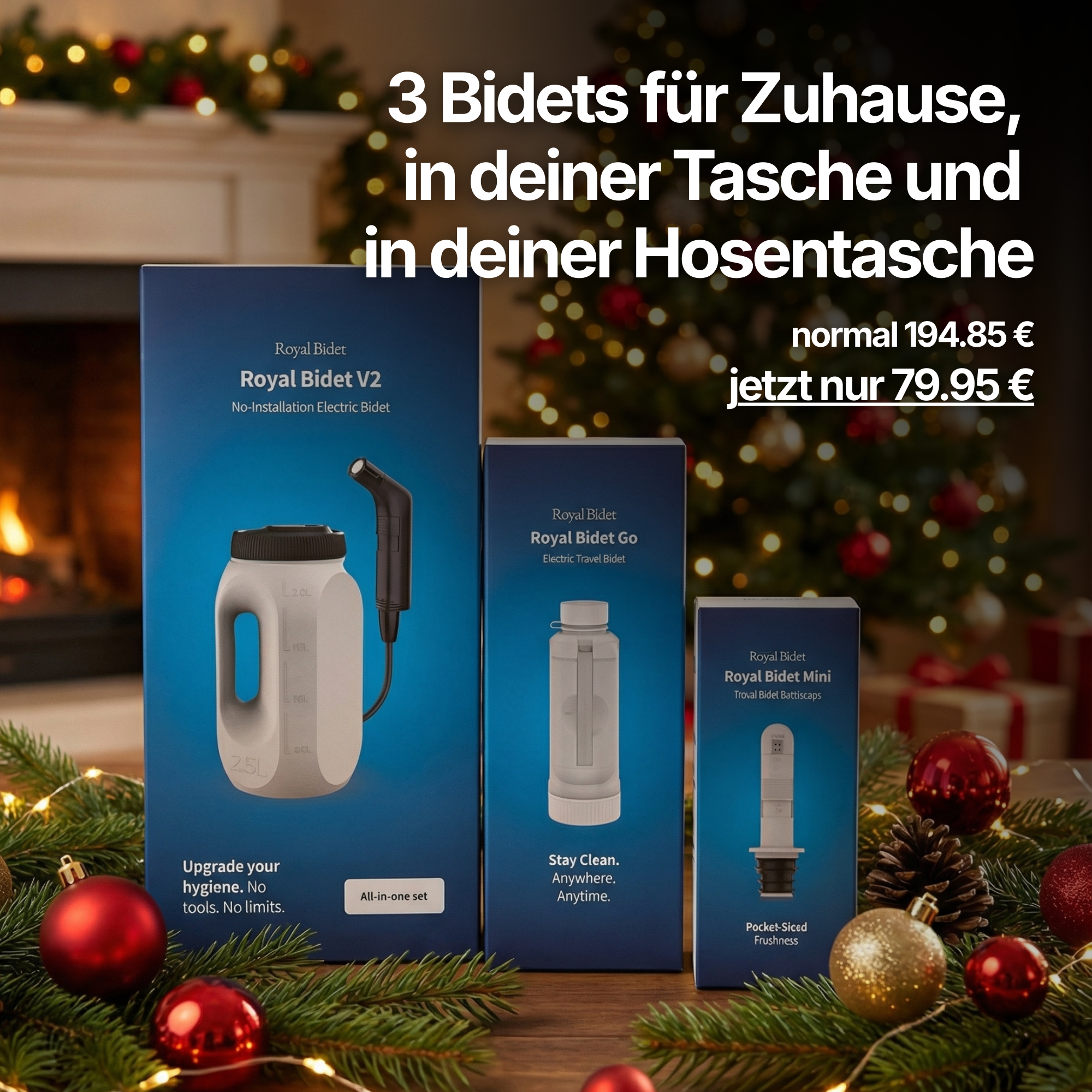 WINTERSALE | 3-TEILIGES BIDET-SET